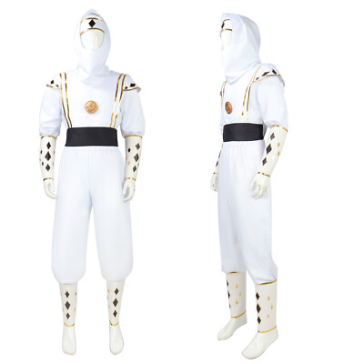Cosplay Mighty Morphin Power Rangers Tommy White Rangers Kostüme Halloween Anzug
