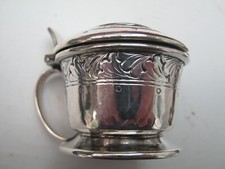 Antico vaso condimento Birmingham 1917 argento sterling Liberty & Co - QUALITÀ