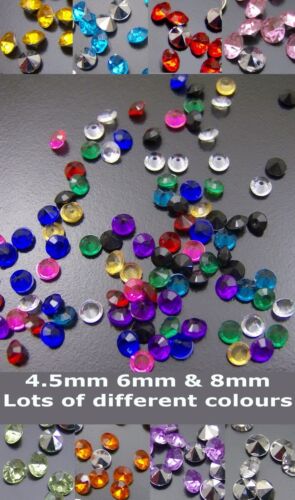 4.5mm POINTED RHINESTONES WEDDING TABLE DECORATIONS UK SELLER LIMITED STOCK - Picture 1 of 19