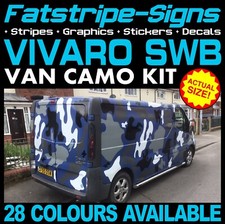fits VAUXHALL VIVARO SWB CAMO GRAPHICS STICKERS STRIPES CAMPER VAN MOTORHOME