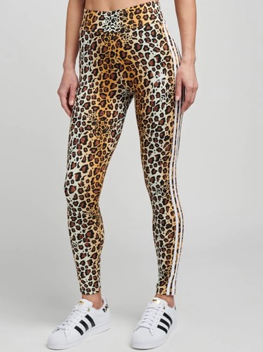 NEW Adidas Leopard Print Luxe Trefoil All Over Leggings pants HB4768 Size  XS - S | eBay