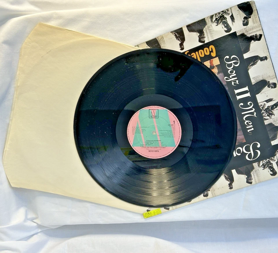 Boyz II Men ‎– Cooleyhighharmony 1991  Motown Pressed Record From 1991 - Image 2 of 4
