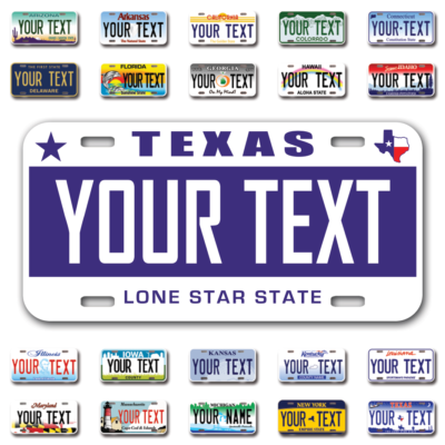 #ad #ad Custom state License Plates with personalized text Car 12x6 Moto 7x4 Bike 6x3 $12.99