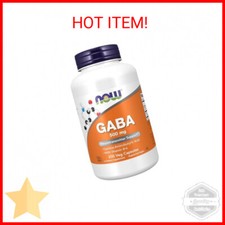 NOW Supplements, GABA Gamma-Aminobutyric Acid 500 mg  B-6, Natural Neurotrans
