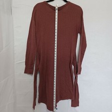 Kenneth Cole Women's Rose Brown Asymmetrical Sweater Dress size small