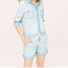 Lou  Grey Chambray Romper