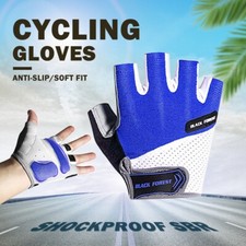 Men Women Cycling Gloves Half Finger Shockproof Breathable MTB Bike Short Gloves