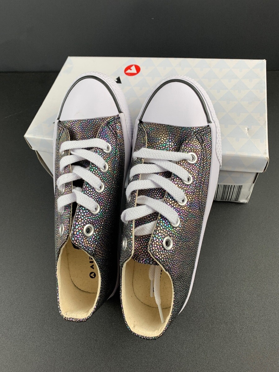 Baskets Airwalk Legacee Pour Femme - Taille 6 US - Noir Texture - Neuf Avec Emballage - Style Sneaker Plat