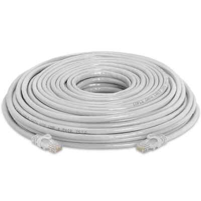 Cat6 500MHz UTP Ethernet LAN Network Cable - 100 Feet Gray NEW S24