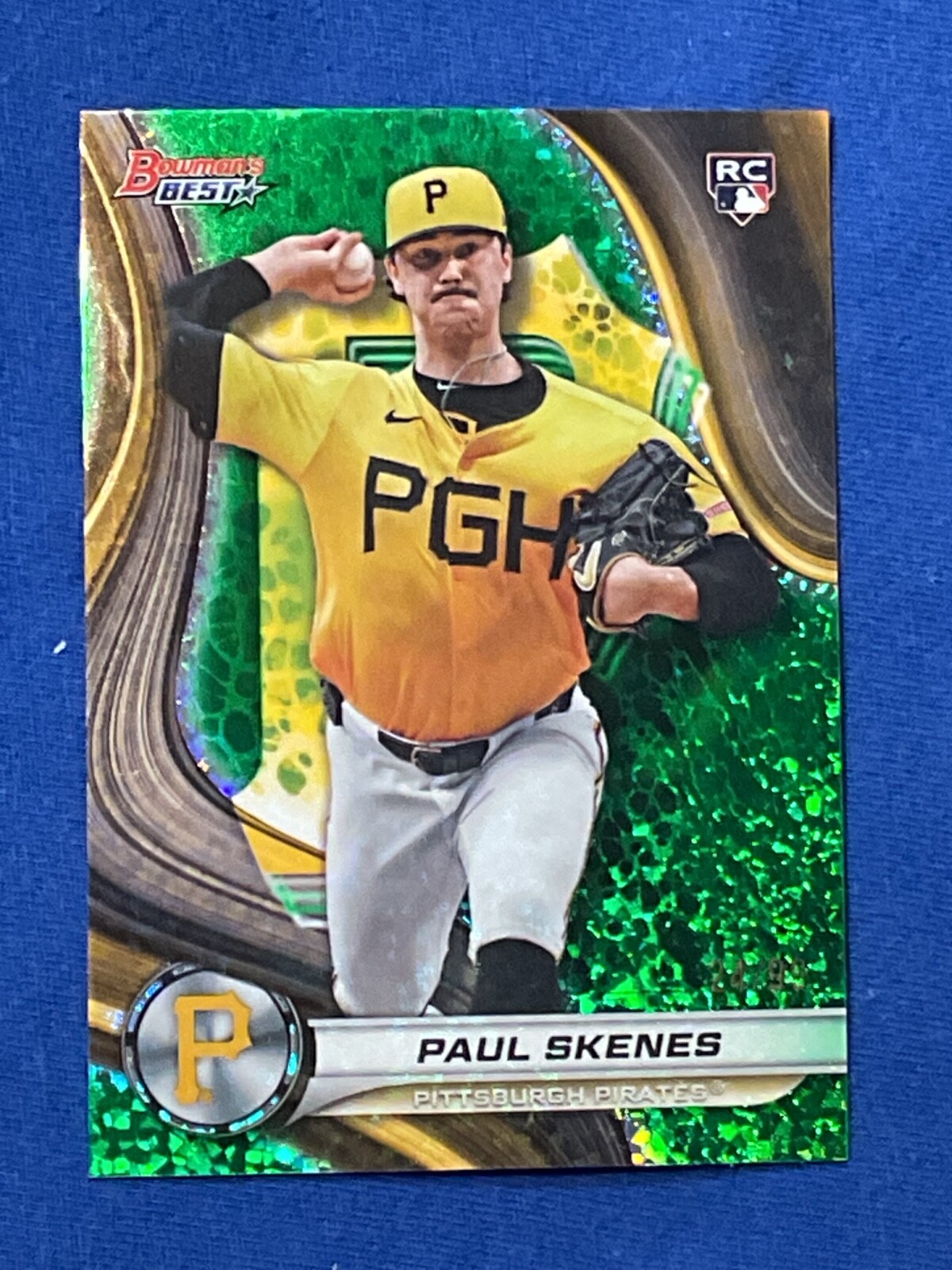 2024 Bowman's Best #/99 Paul Skenes Rookie #53 Green Refractor (RC) 🔥