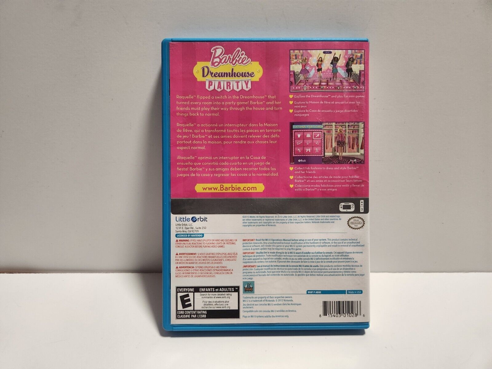 Jogo Barbie Dreamhouse Party Nintendo Wii U Midia Fisica