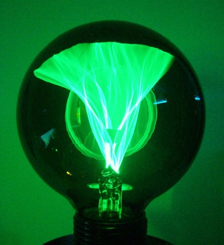 BALAFIRE FLICKER LIGHT BULB * G25 GLOBE * RESTORED * GREEN * KYP-GO * PALM BULBS
