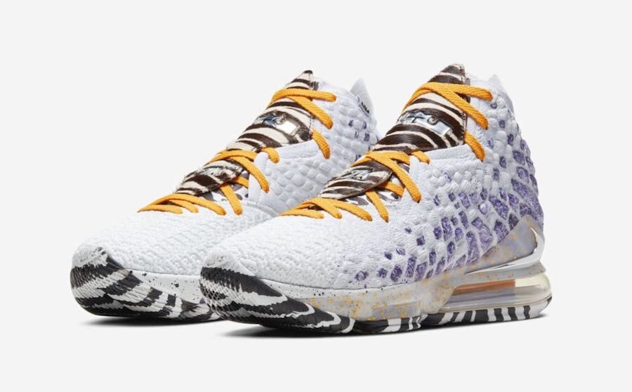 Nike Lebron 17 XVII 2K Playoffs Lakers Gamer BQ3177-101 Mens  display picture 2