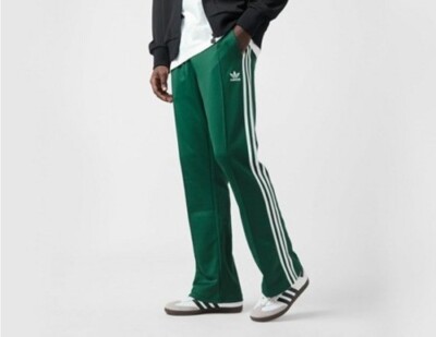 adidas Originals Adicolor 70s Flare Men's Green Track Pants New