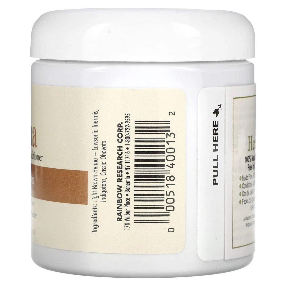 Rainbow Henna hair colour and conditioner Light Brown - image 2 of 2