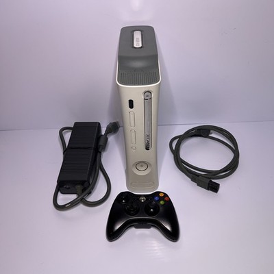 Xbox 360 Fat Console Bundle 60GB HDD Controller Tested & Working White