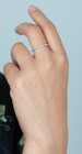 Dainty 1.5mm CZ Stack Eternity Wedding Band 925 Sterling Silver Ring Size 7 — photo 5