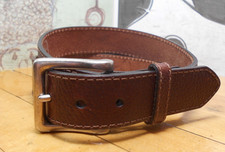Larry Mahan Brown Leather Belt Size 36 9702602