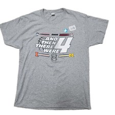 Hanes Gray Large And Then There Were 4 2026 NCAA Final Four Michigan Tee NWT