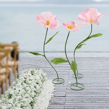 3pcs Artificial Flowers Giant Artificial Flower Decor for Wedding Background
