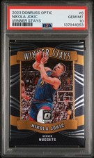 2023 PANINI DONRUSS OPTIC WINNER STAYS #6 NIKOLA JOKIC PSA 10