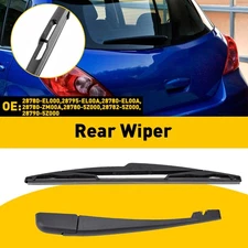 For Versa Nissan 2007-12 Hatchback Rear Back Windshield Wiper Arm Blade Set New