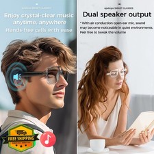 Smart Glasses Bluetooth Audio Sunglasses Blue Light UV Protection Men Women