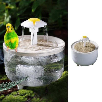 Bird Bath for Indoor Parrots - Circulating Filter Fountain Cage Birdbath for ...