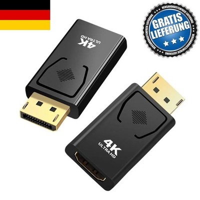 DP auf HDMI DisplayPort HDMI Adapter Konverter 4K Full HD