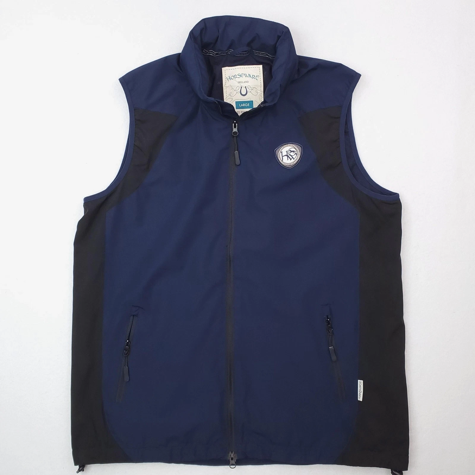 Horseware Ireland Vest Mens Large Sleeveless Zip Outdoor Equestrian Riding Hood