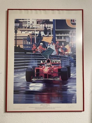 Kunstdruck M.Schumacher Prince of Monaco by Collin Carter Limitiert Signalisiert