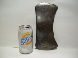 Vtg/Antique RARE HTF Wm FRANKFURTH HDWE CO HAND HAMMERED DOUBLE BIT AXE HEAD