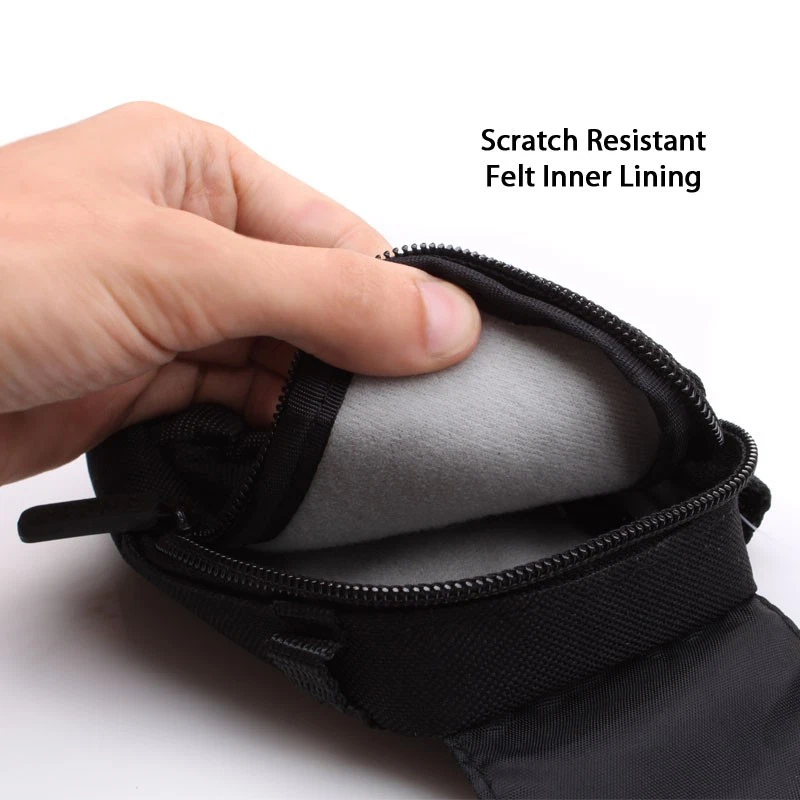 Camera Pouch with Shoulder Sling & Front Pocket + Lens Cap Lanyard & Mini Tripod - Image 4 of 4