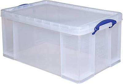 Really Useful Clear Transparent Plastic Stora Box, 64 Liters Features