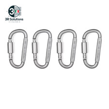 4-6PCS Carabiner Set for Camping Survival EDC Keychain East