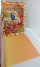 "Falling Into Joyfull Fun, (1) Leanin' Tree Thanksgiving Card, With (1) Envelope