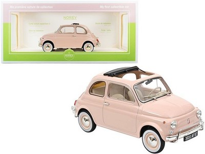 1968 FIAT 500L SPECIAL BIRTH PACKAGE PINK SEALED MODEL by NOREV 1:18 187774 NEW