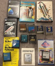 14 Atari Computer Games Cartridge Lot, Some With Boxes And With Manuals, Lot6