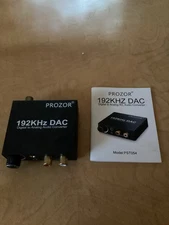 PROZOR 192KHz Digital to Analog Audio Converter DAC Digital SPDIF Optical