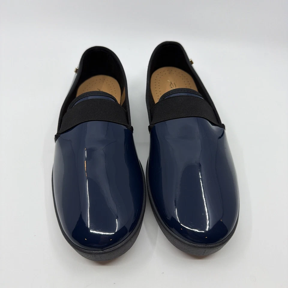 Zapatos RIVIERAS VINILO AZUL MARINO SIN CORDONES Hechos en España 🇪🇸 Talla 40 Foto 2 de 4