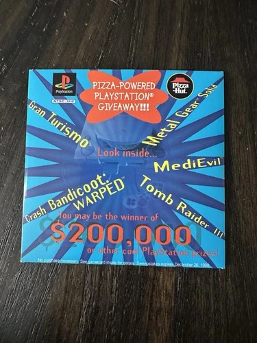 PlayStation 1 PS1 Pizza Hut Demo Only