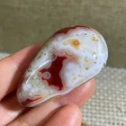 34g Crazy Lace SILK Banded Polished  Tumbled Stone Madagascar