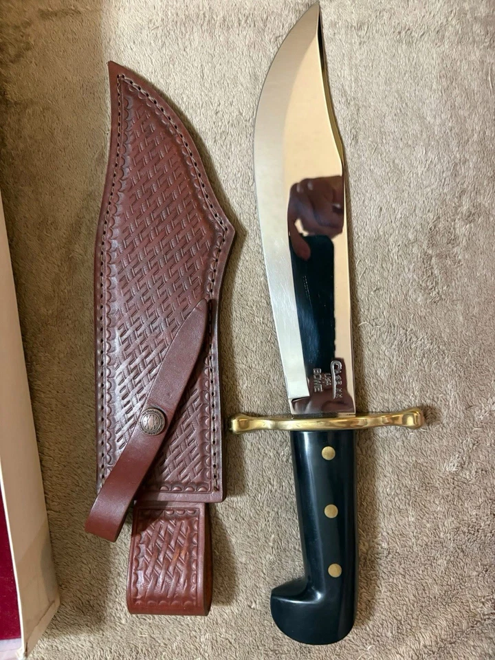 Case XX Bowie Knife - USA Commemorative-Blk Handle - w/ Sheath & Box - 1970s/80s - Image 4 of 4