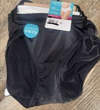 Vanity Fair Radiant Womens Hi-Cut Underwear Panties 3-Pair Polyester F S/5