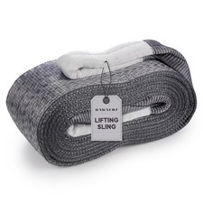 Heavy Duty Equipment Lifting Strap 8800 lbs Vertical WLL 18 ft - Polyester Li...