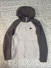 nike tech fleece tracksuit set - grey/white - size small