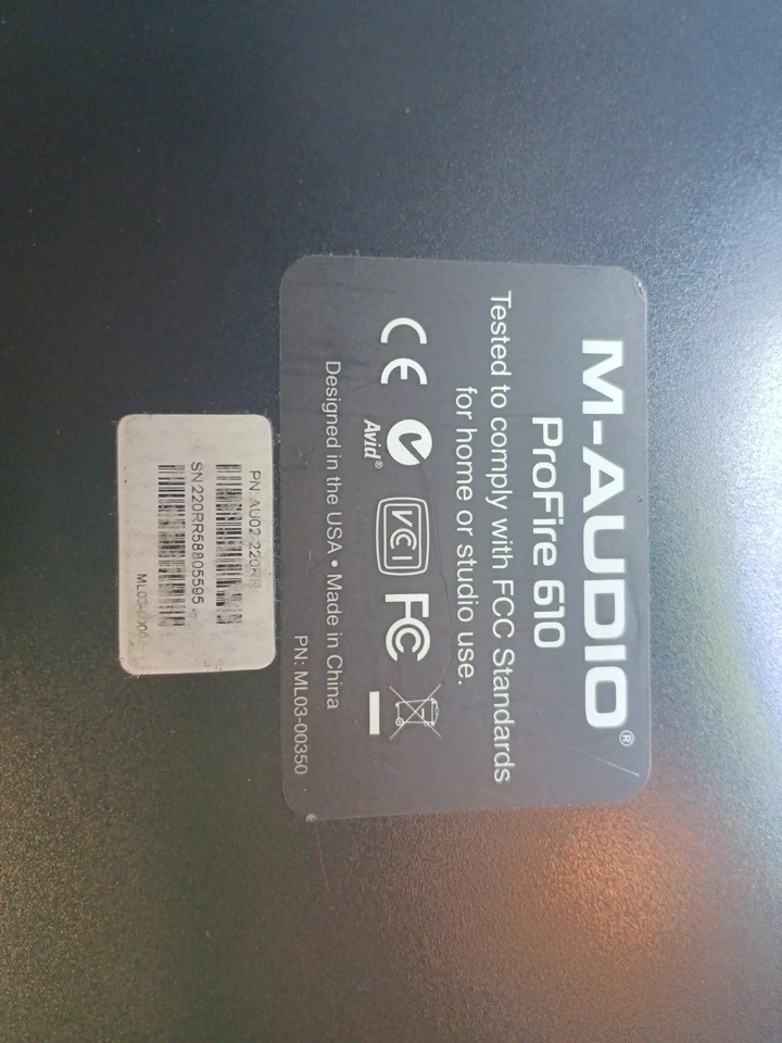 M-Audio ProFire 610 Audio Schnittstelle - Schaltet Ein, Kein Kabel - Bild 4 von 4