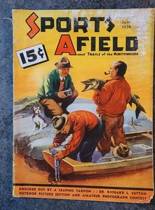 1936 June Sports Afield & Trails of the Northwoods 50th Year Vol 95 Carl Burger