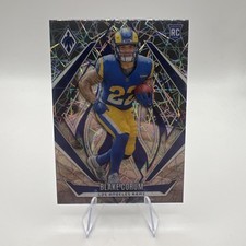Blake Corum 2024 RC Panini Phoenix Silver Lazer Prizm #158 Los Angeles Rams 