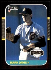 Mark Davis 1987 Donruss #313 Giants MLB READ FREE SHIPPING AutographDen